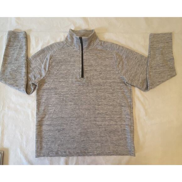 Banana Republic Pullover Men’s Small Gray Moisture Wicking 1/4 Zip Long Sleeve - Picture 16 of 16